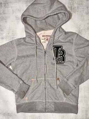Vintage 2009 True Religion grey zip up hoodie